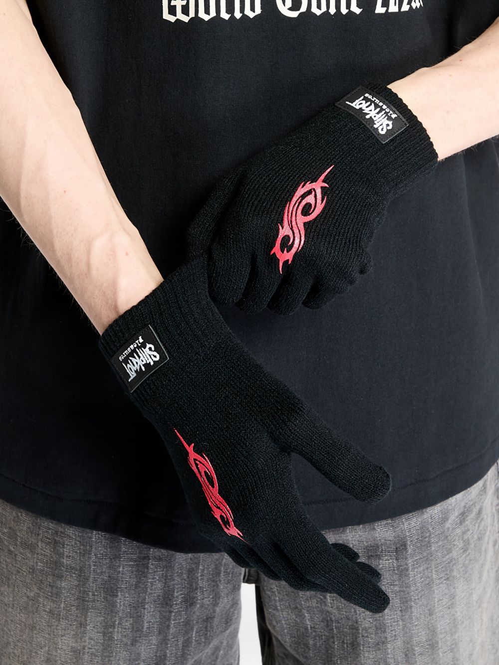 Pleasures - Cult knit gloves black
