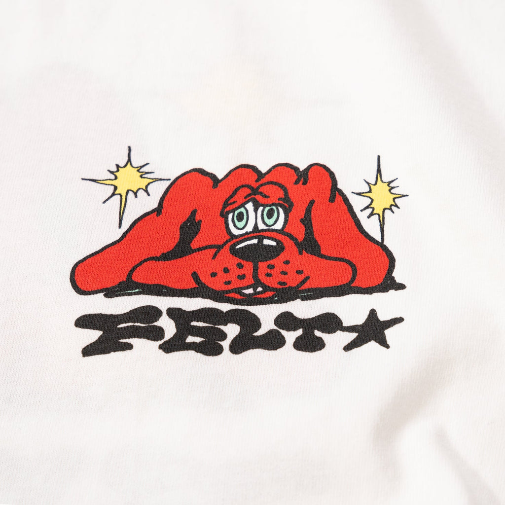 Felt ; 642 Puppy tee white