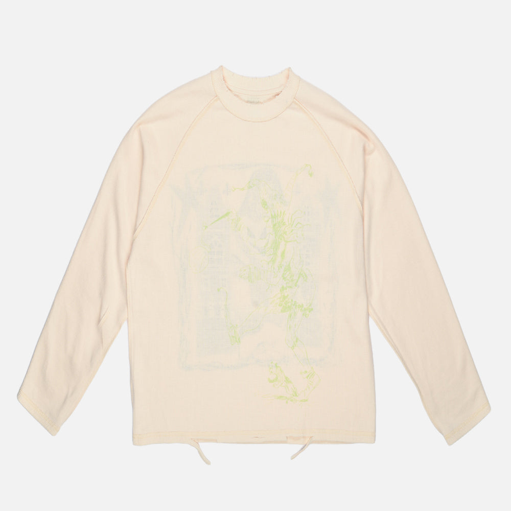 Glim - Crypt Castle Long sleeve Waffle Knit thermal - Dairy cream
