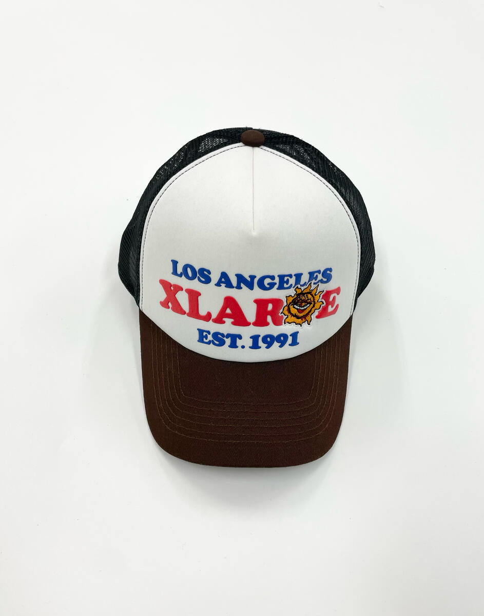 XLARGE ; xL burning mesh cap black-brown