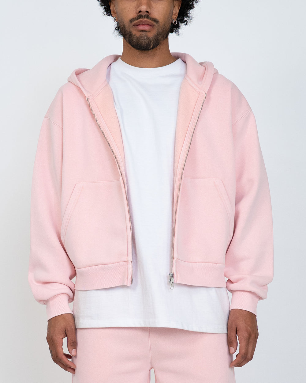 Eptm : Vintage zip up hoodie pink