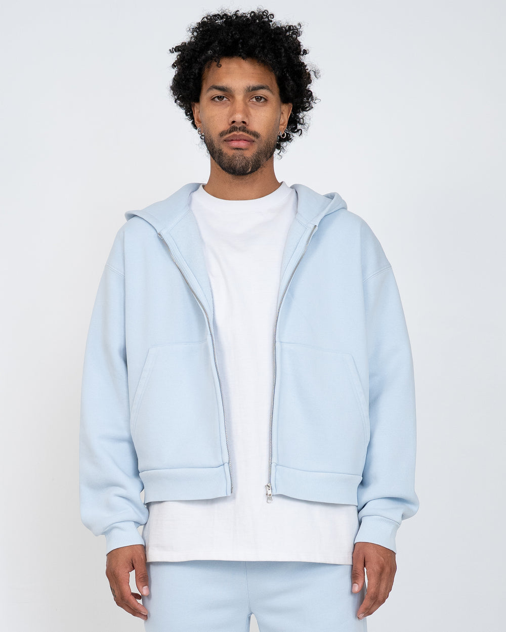 Eptm : Vintage zip up Hoodie sky blue