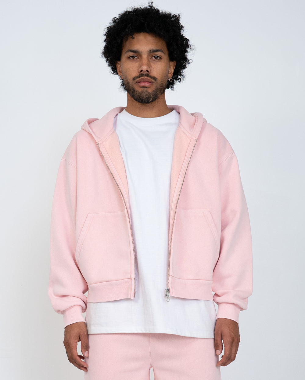 Eptm : Vintage zip up hoodie pink