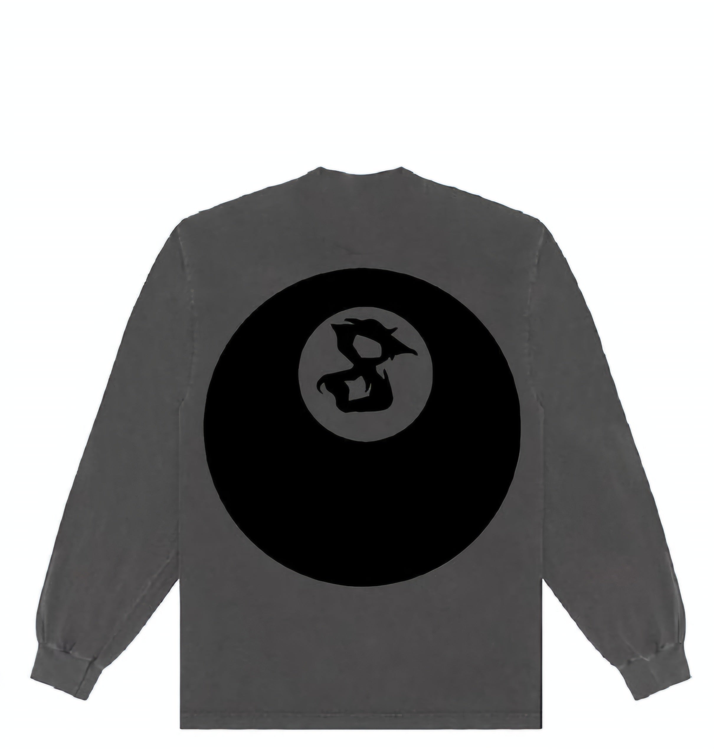 Section 8 - Eight ball charcoal long sleeve t-shirt