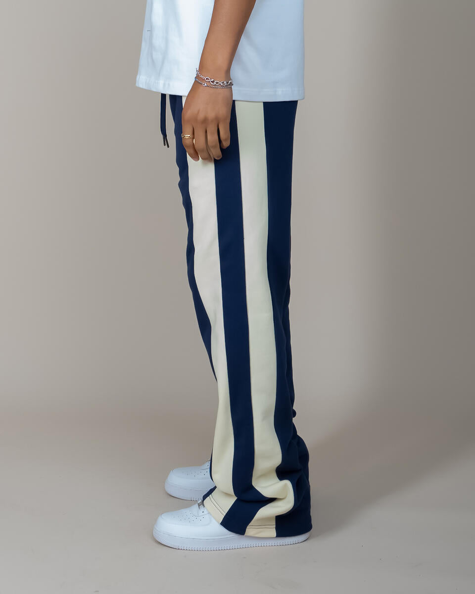Eptm - Barry flare pants navy cream piping