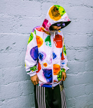 Load image into Gallery viewer, 40s &amp; Shorties - Water resistant Reversible water color jacket , multi / black
