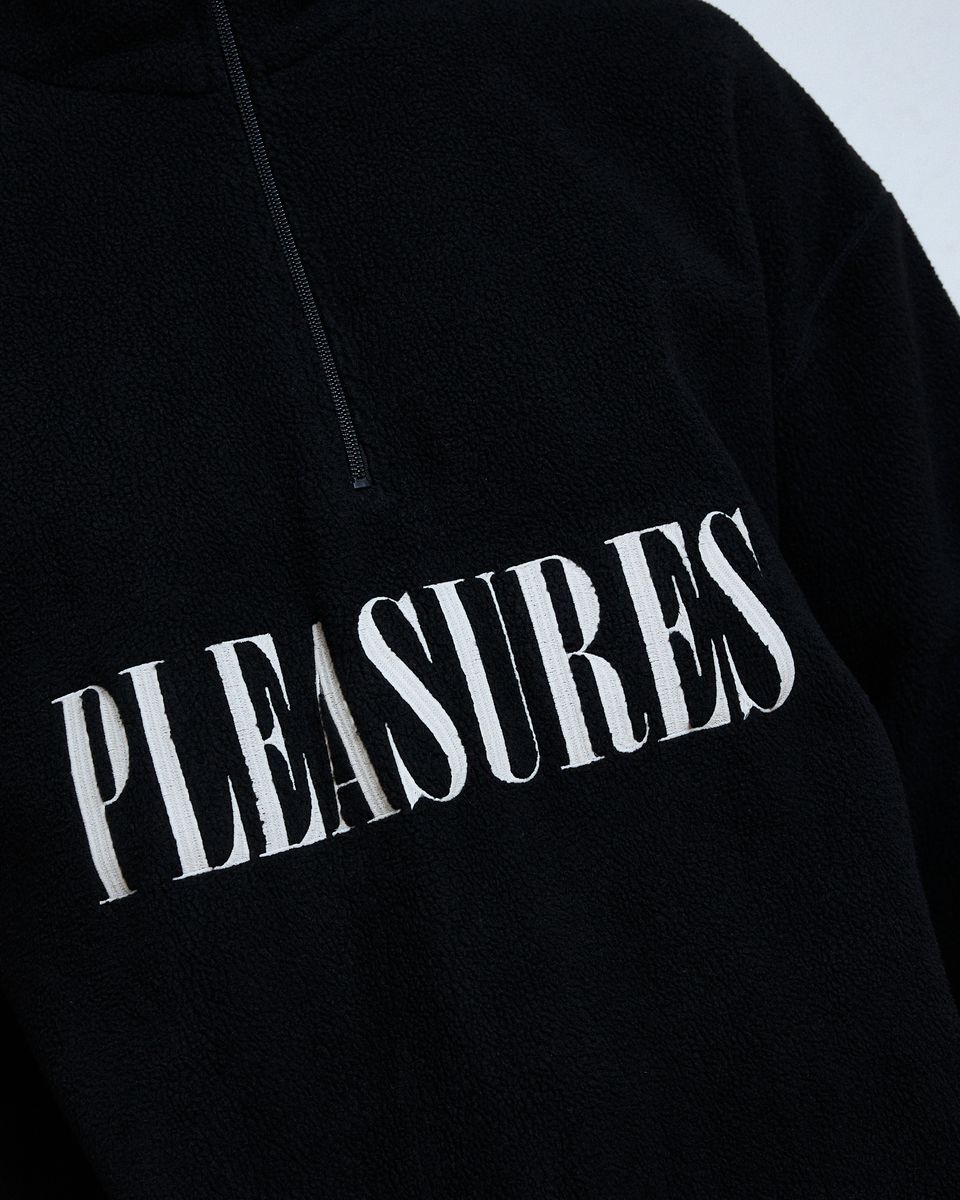 Pleasures - Onxy Half zip polar fleece,  black