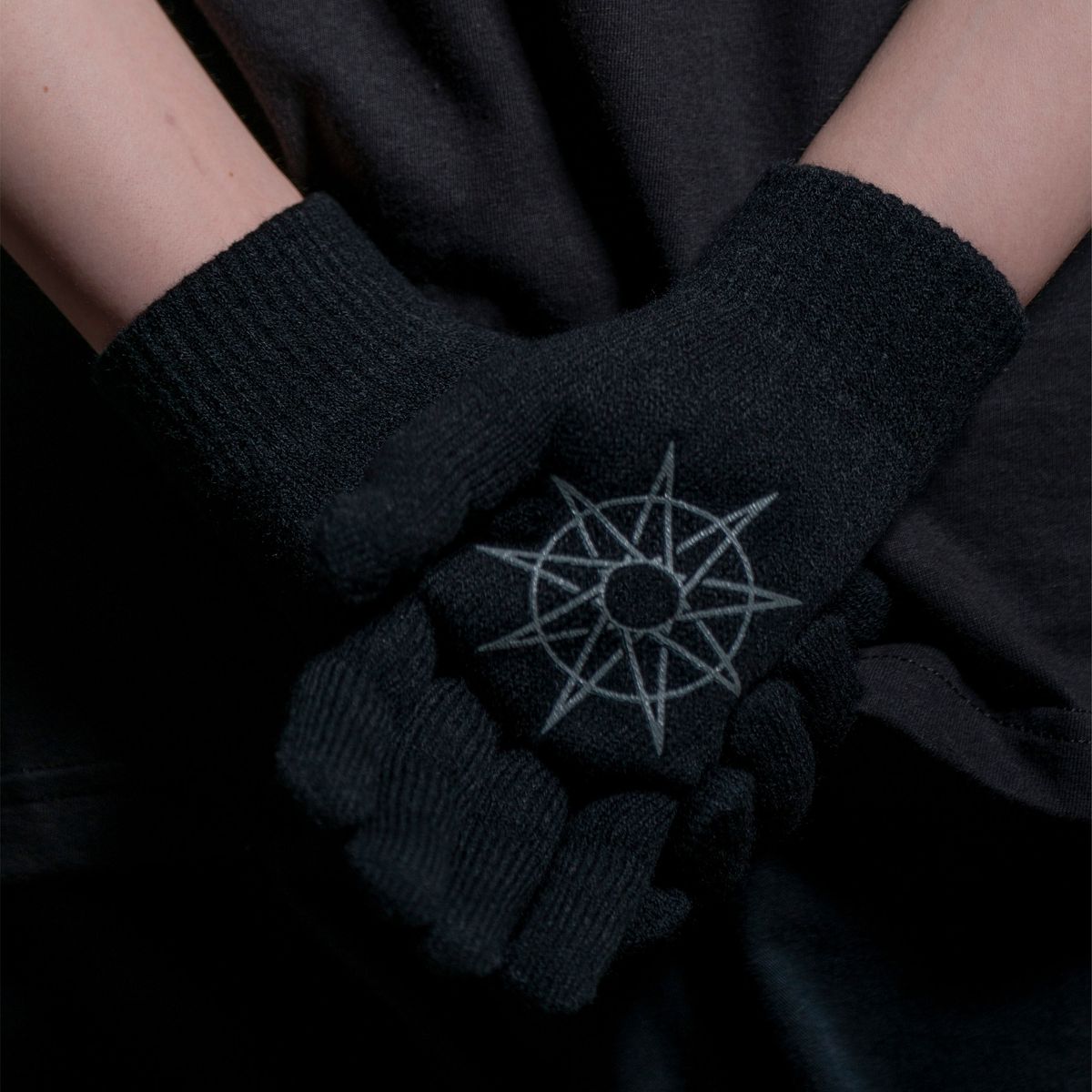 Pleasures - Cult knit gloves black