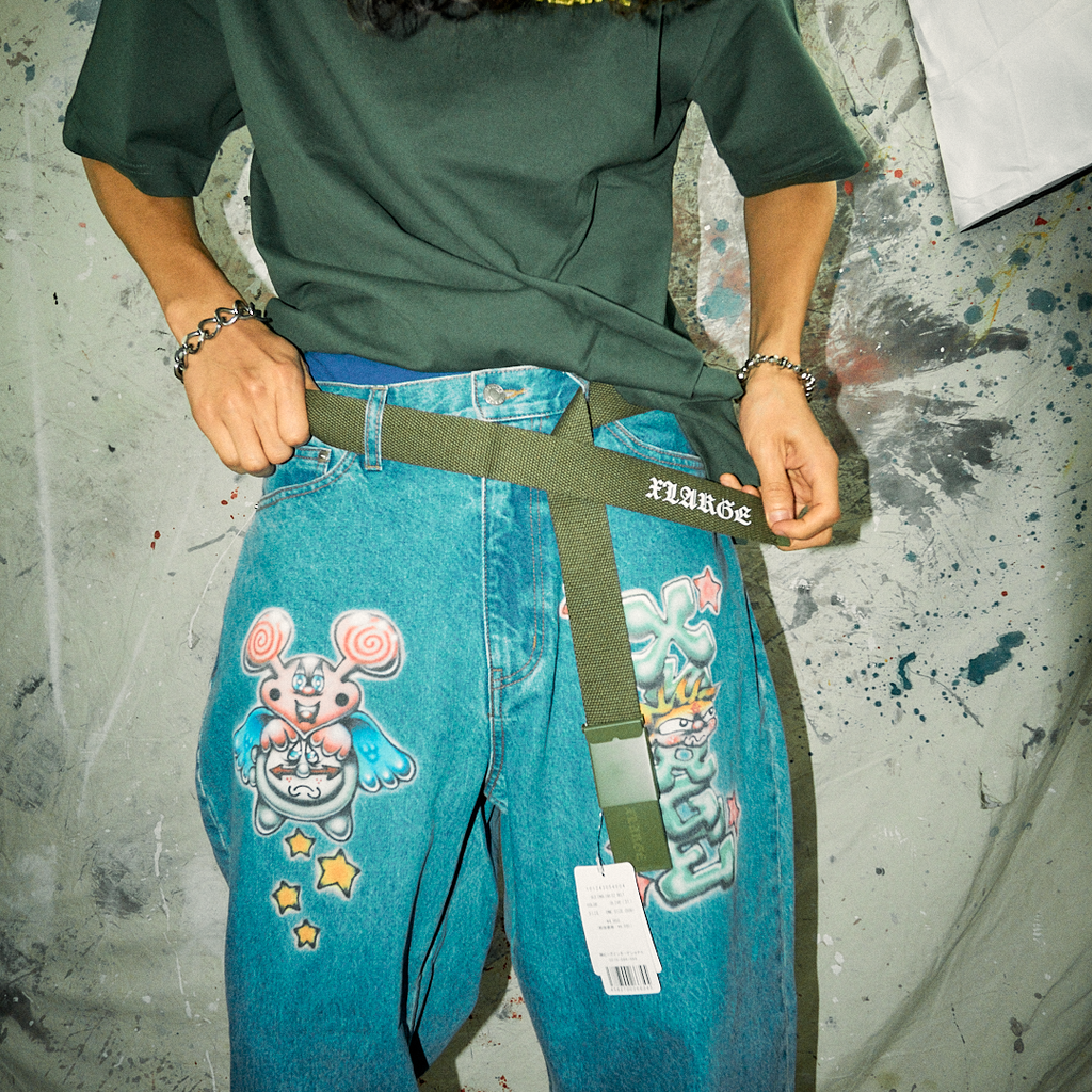 XLARGE ; Old English ez belt hunter green