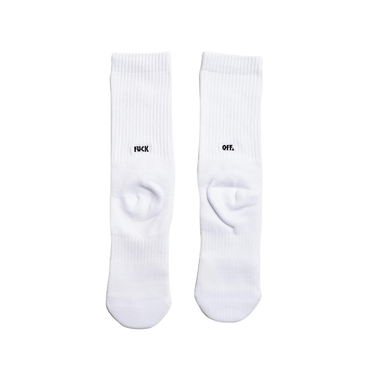 RBW - Fuck Off Crew Socks - white