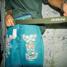 Load image into Gallery viewer, XLARGE ; Old English ez belt hunter green
