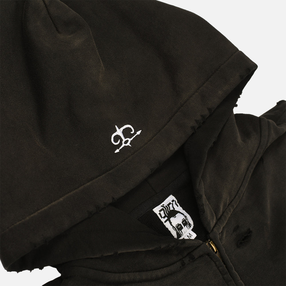 Glim - Dark Mage Hoodie - Trashed Black