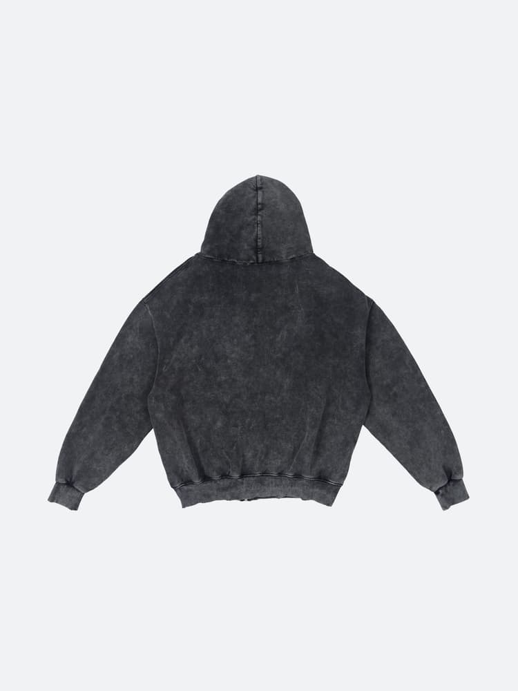 Fragile - Vintage Black Boxing Pocket Zip-up hoodie
