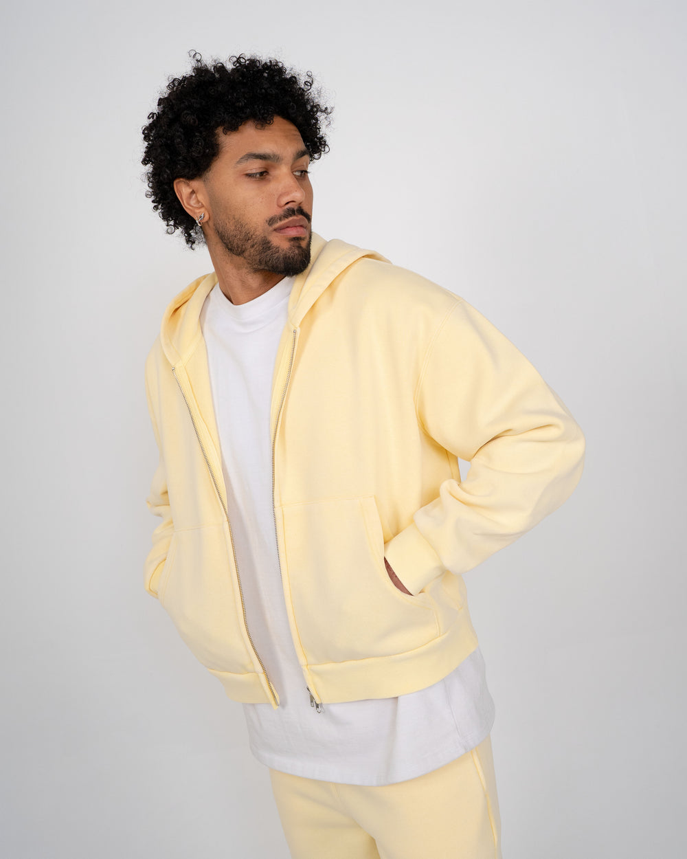 Eptm - Vintage zip up hoodie yellow
