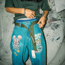 Load image into Gallery viewer, XLARGE ; Old English ez belt hunter green
