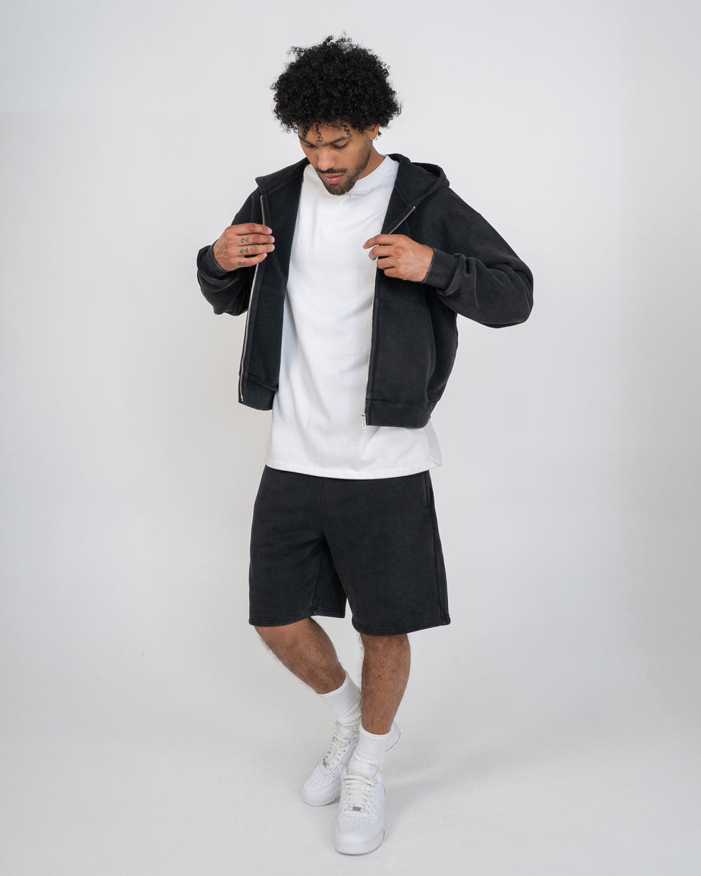 Eptm : Vintage zip up hoodie - blk