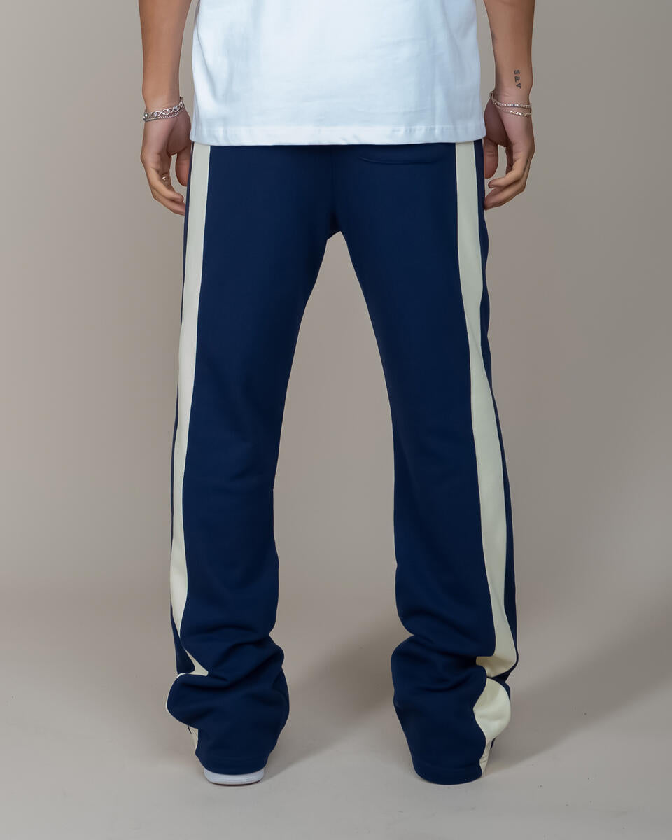 Eptm - Barry flare pants navy cream piping