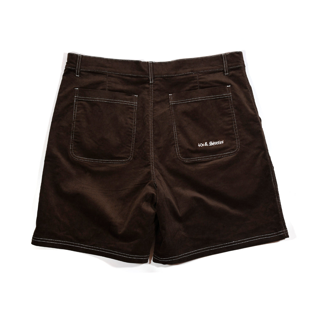 40s & Shorties - Corduroy Shorts , brown