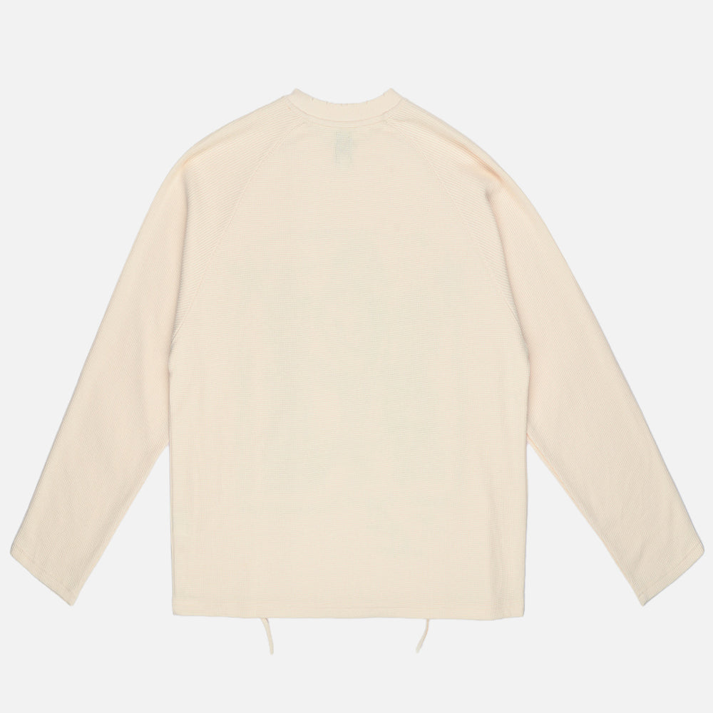 Glim - Crypt Castle Long sleeve Waffle Knit thermal - Dairy cream