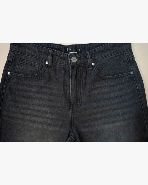 Eptm - Baggy distressed black denim
