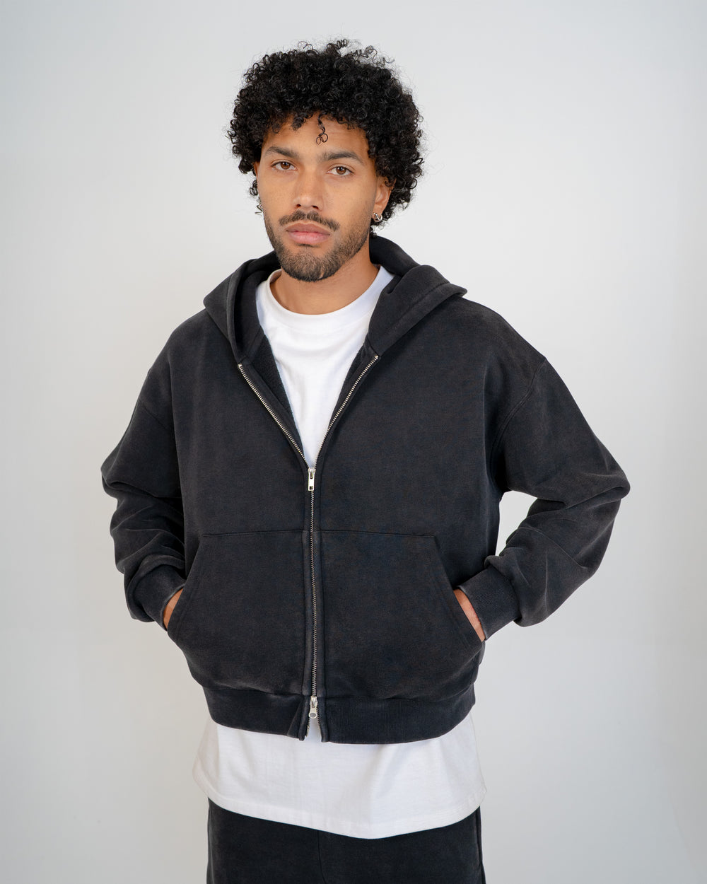 Eptm : Vintage zip up hoodie - blk