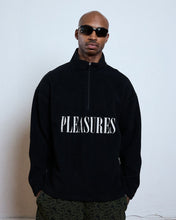 Load image into Gallery viewer, Pleasures - Onxy Half zip polar fleece,  black
