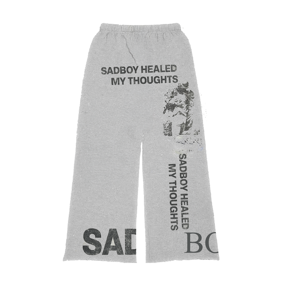 Sadboy Saga - Healed Thoughts Sweatpants grey