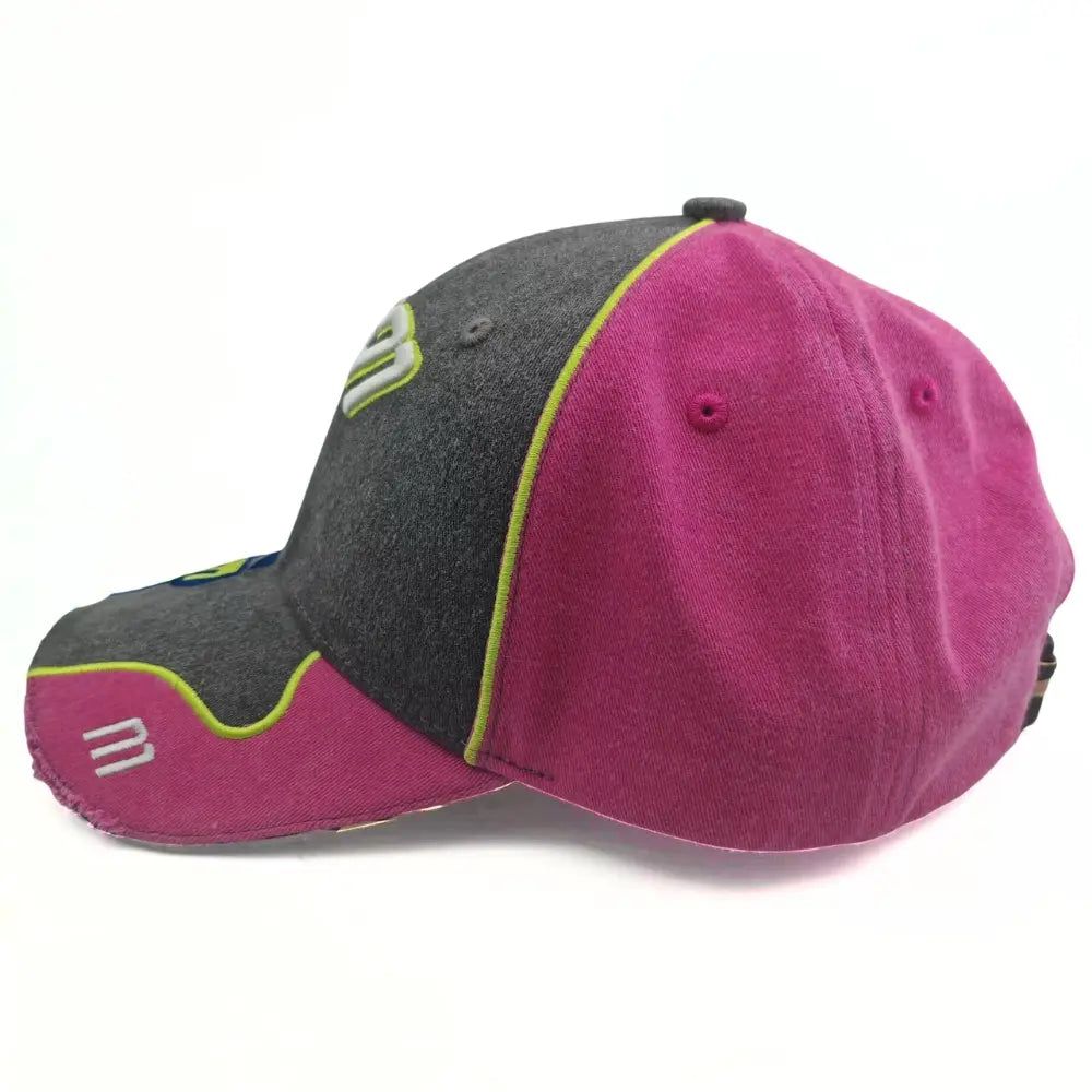 Works of Madness - Street Turbo Rhinestone Hat , pink/grey