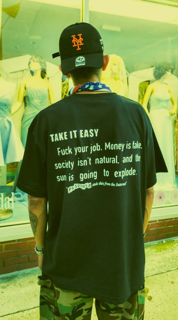 Pas De Mer - internet quotes tshirt black