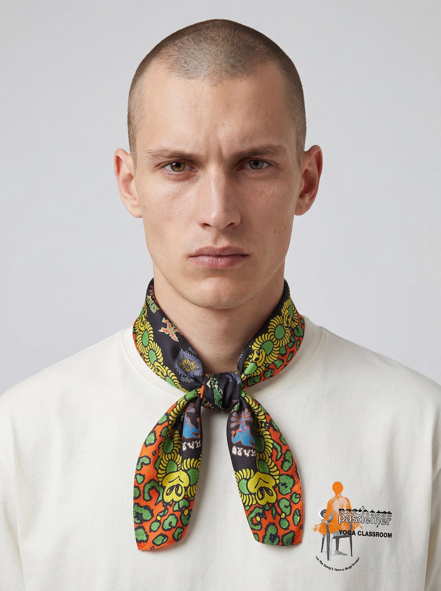 Pas De Mer - Leopard foulard multi color