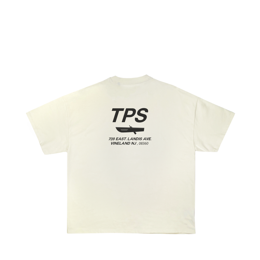 Paint ; Canoe tee,  cream
