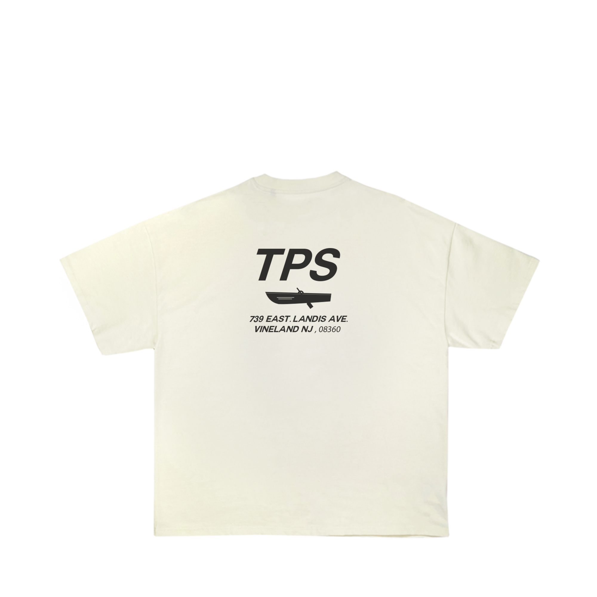 Paint ; Canoe tee,  cream