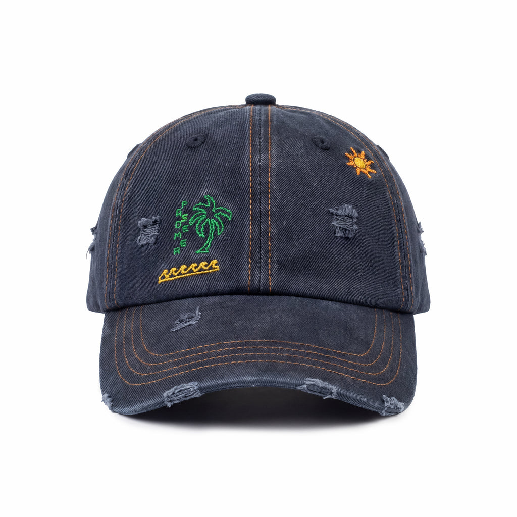 Pas De Mer - Post Card denim blue hat