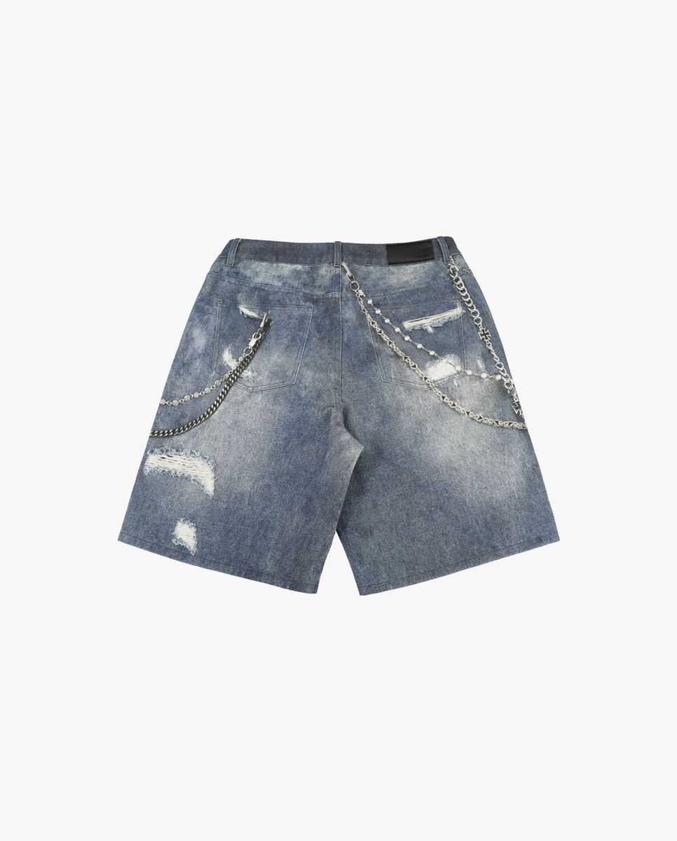 Eptm - SnapShot Vintage denim shorts blue