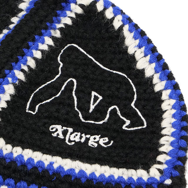 Xlarge - Crochet bell hat black