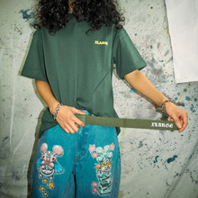 Load image into Gallery viewer, XLARGE ; Old English ez belt hunter green
