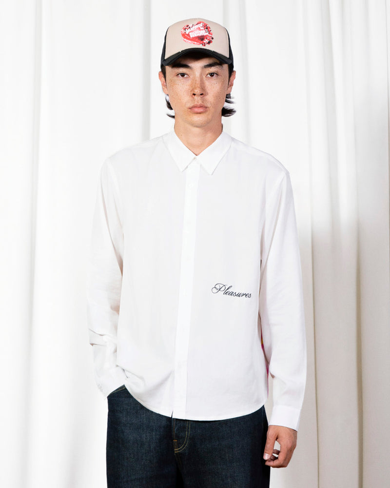 Pleasures - Pilule button up shirt white