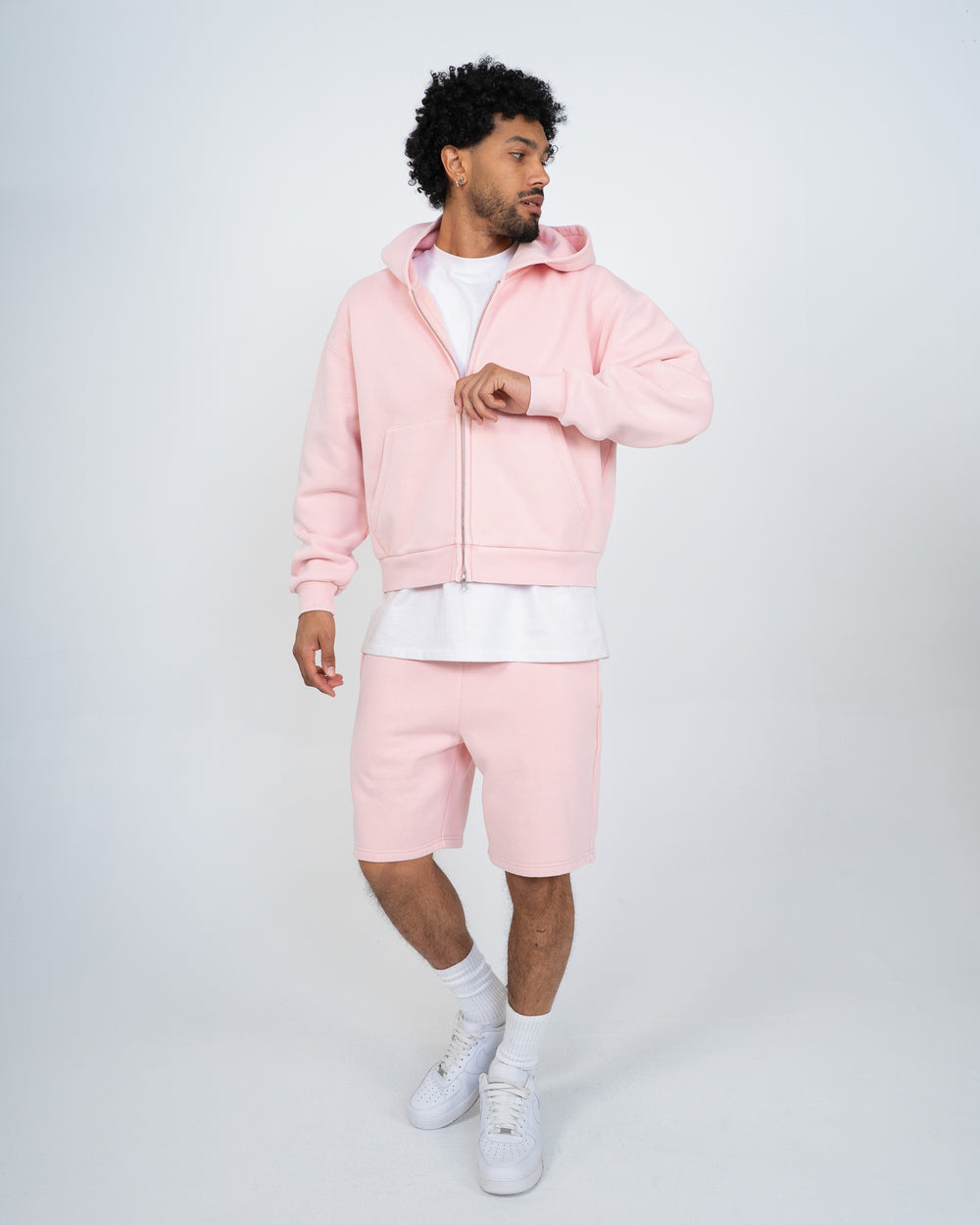 Eptm : Vintage zip up hoodie pink
