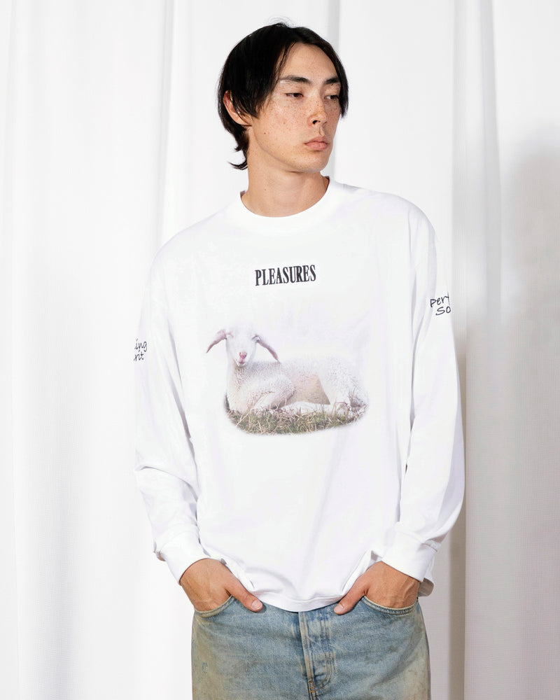 Pleasures - Shine Long sleeve tshirt , white