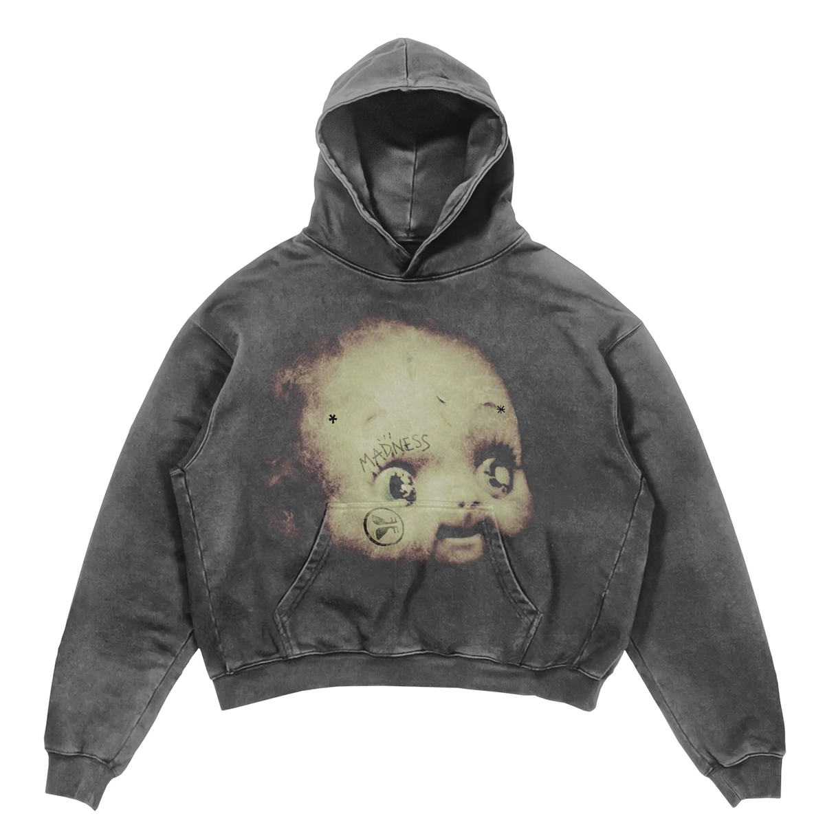 Works of Madness - Creative Division hoodie charcoal grey