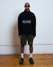 Load image into Gallery viewer, Pleasures - Onxy Half zip polar fleece,  black
