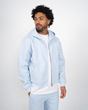 Load image into Gallery viewer, Eptm : Vintage zip up Hoodie sky blue
