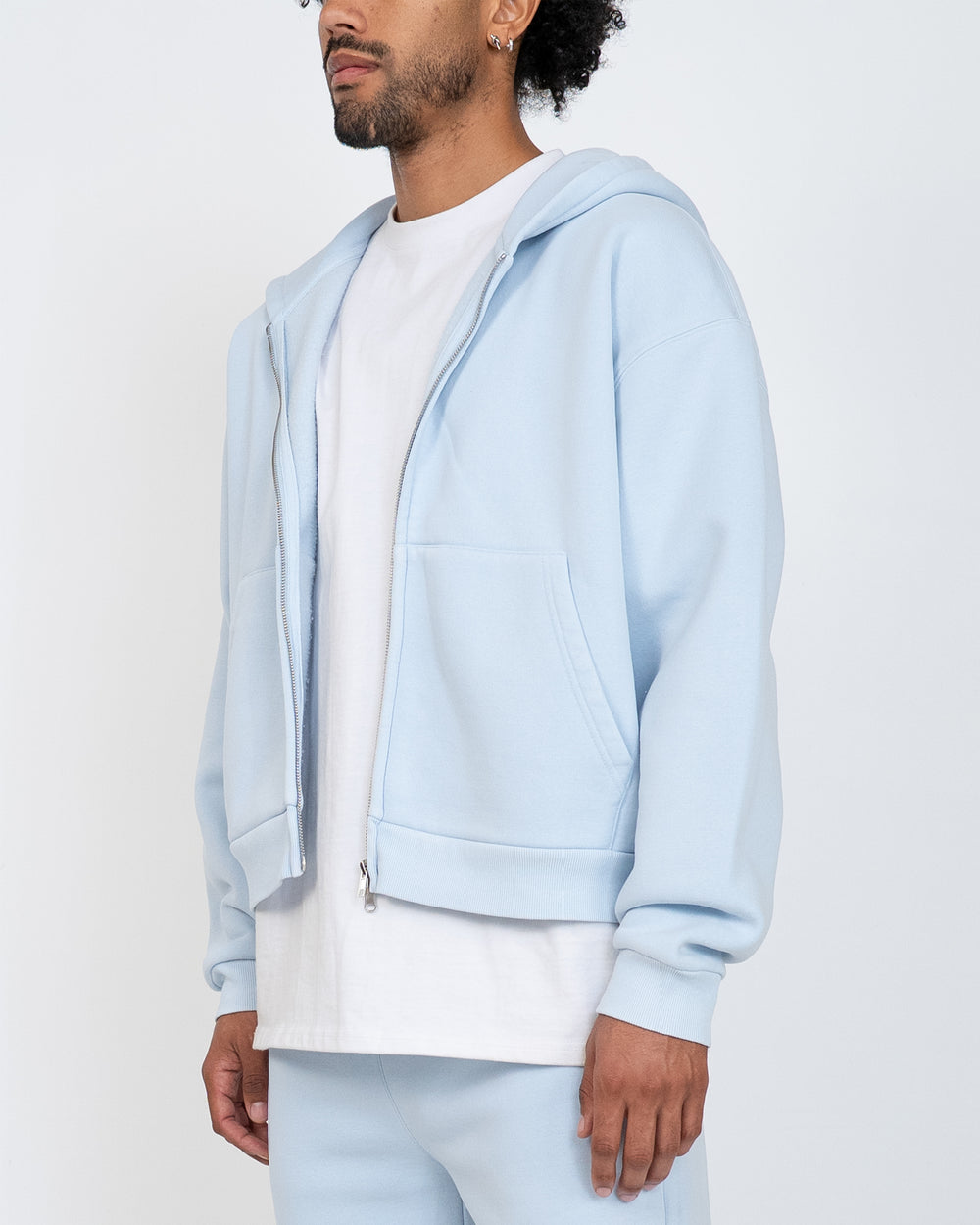 Eptm : Vintage zip up Hoodie sky blue