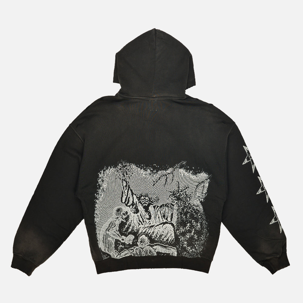 Glim - Dark Mage Hoodie - Trashed Black