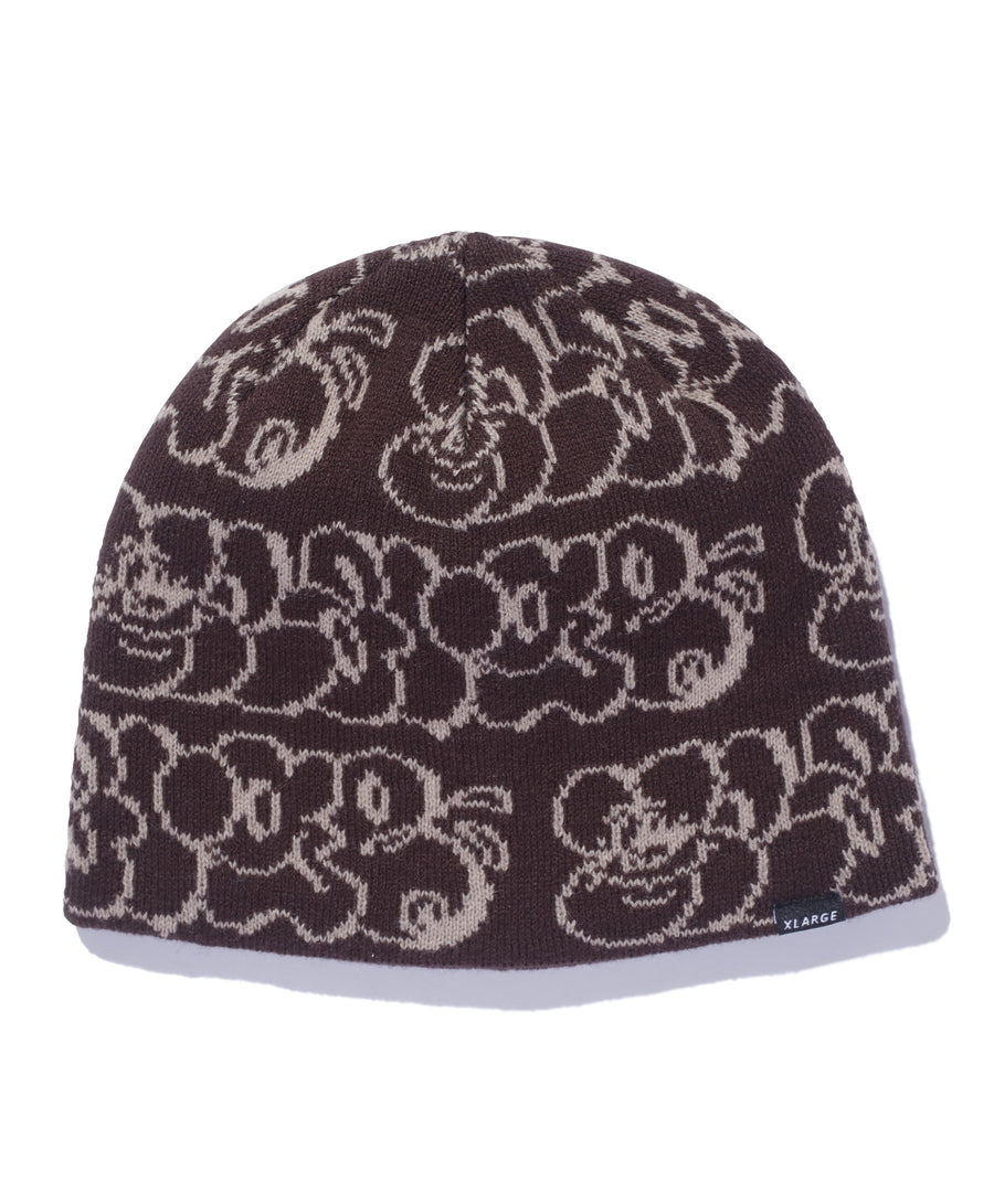 Xlarge - Graffiti knit cap , brown