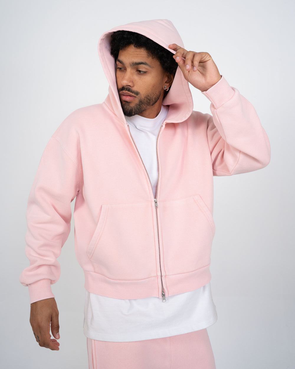 Eptm : Vintage zip up hoodie pink