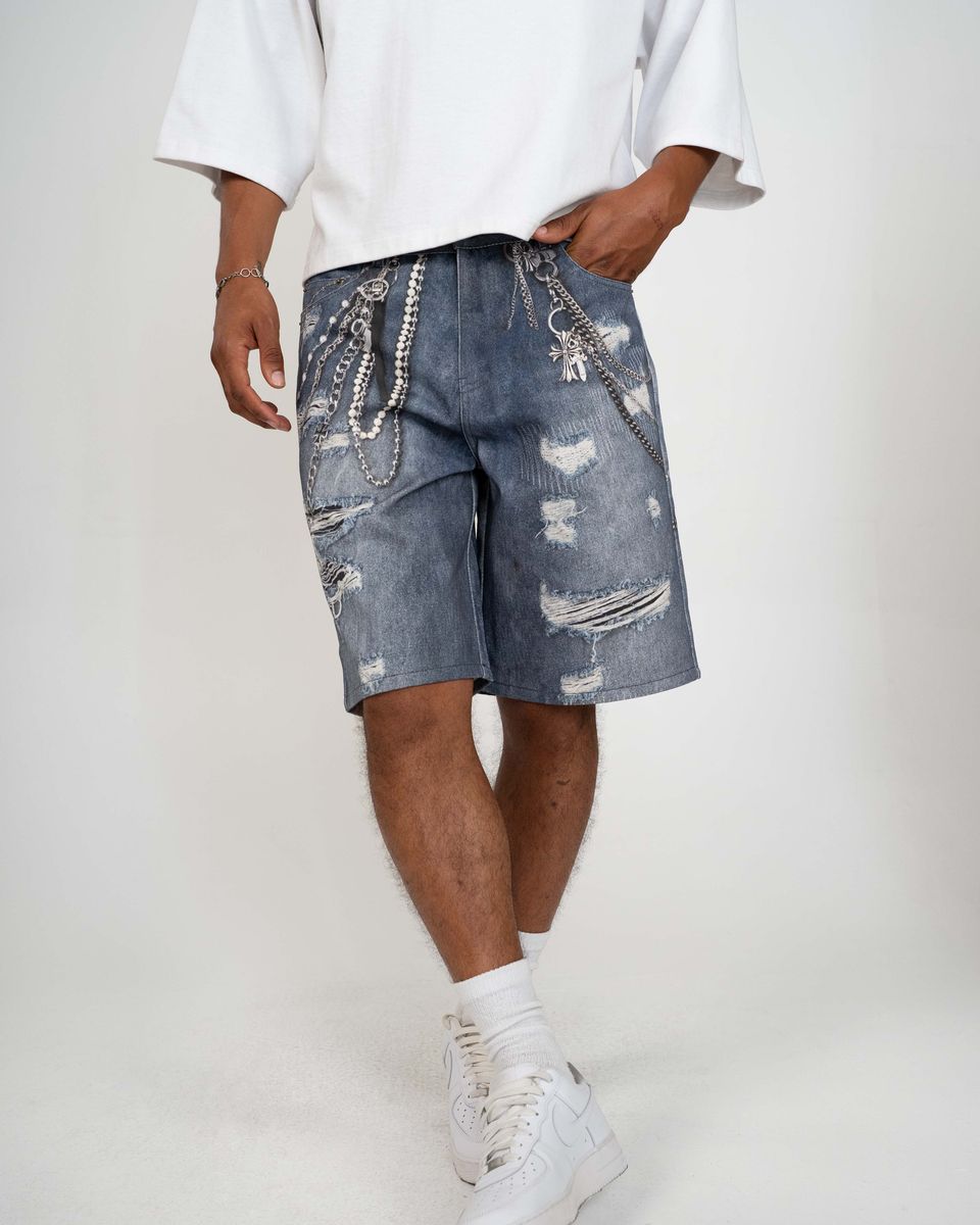 Eptm - SnapShot Vintage denim shorts blue
