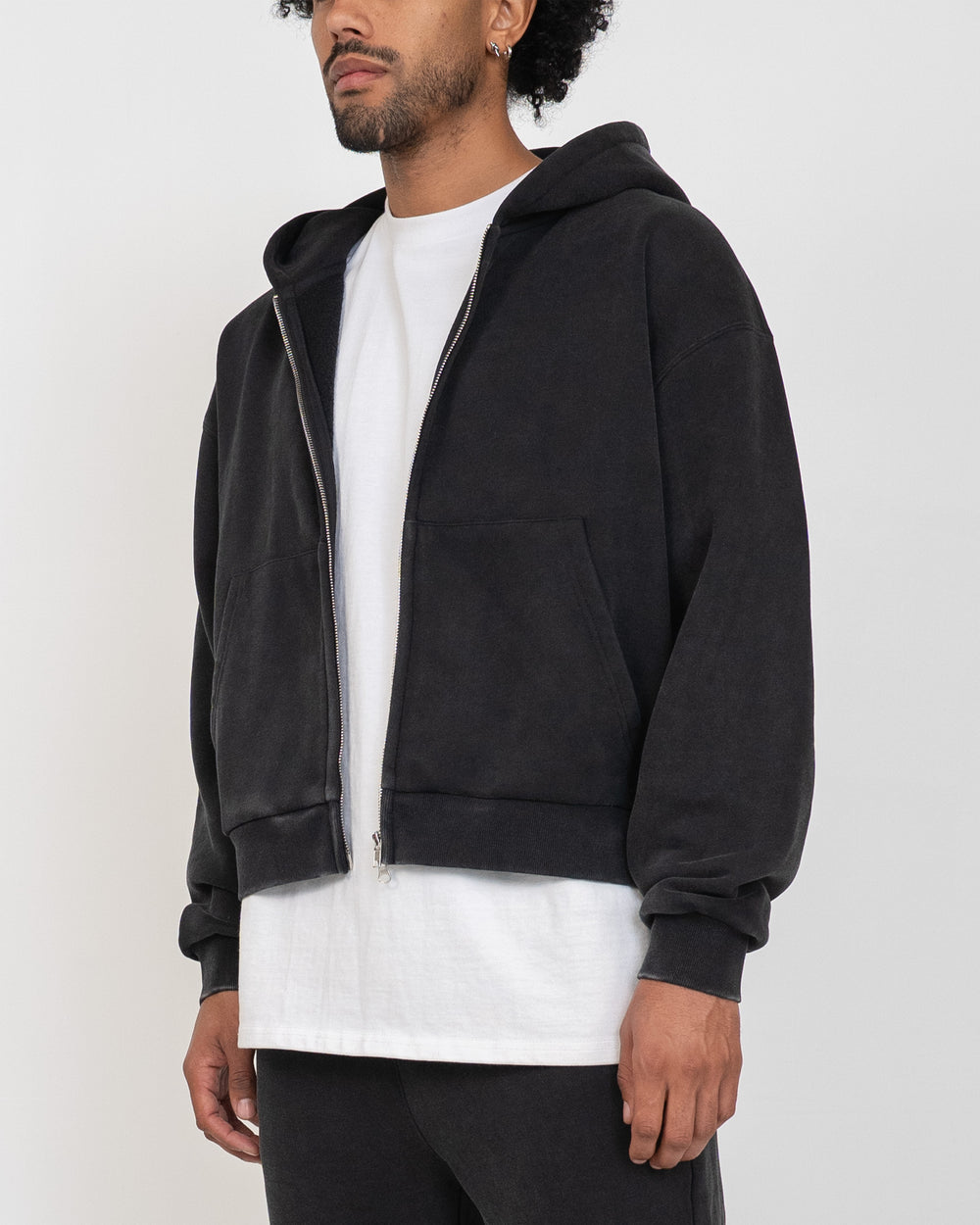 Eptm : Vintage zip up hoodie - blk
