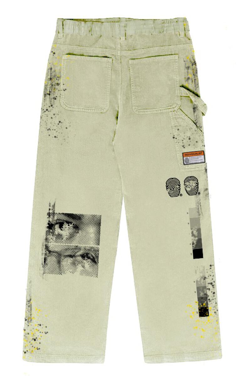 Individualist - Print House Work Pants , offwhite