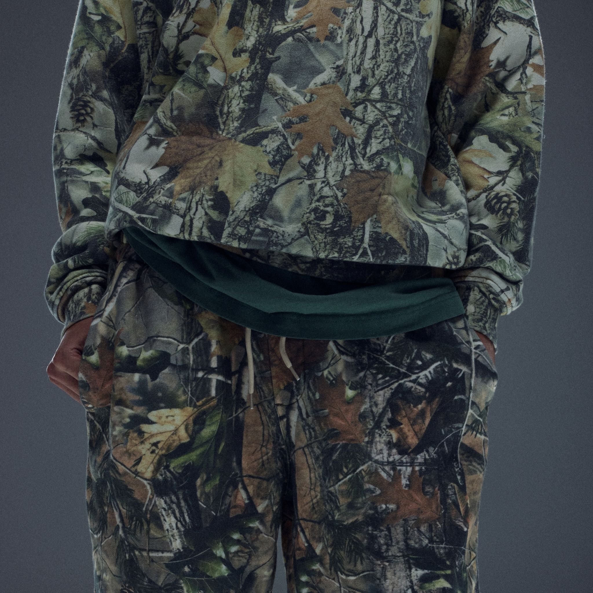 Cotton Collective - Vintage Wood camo volley shorts